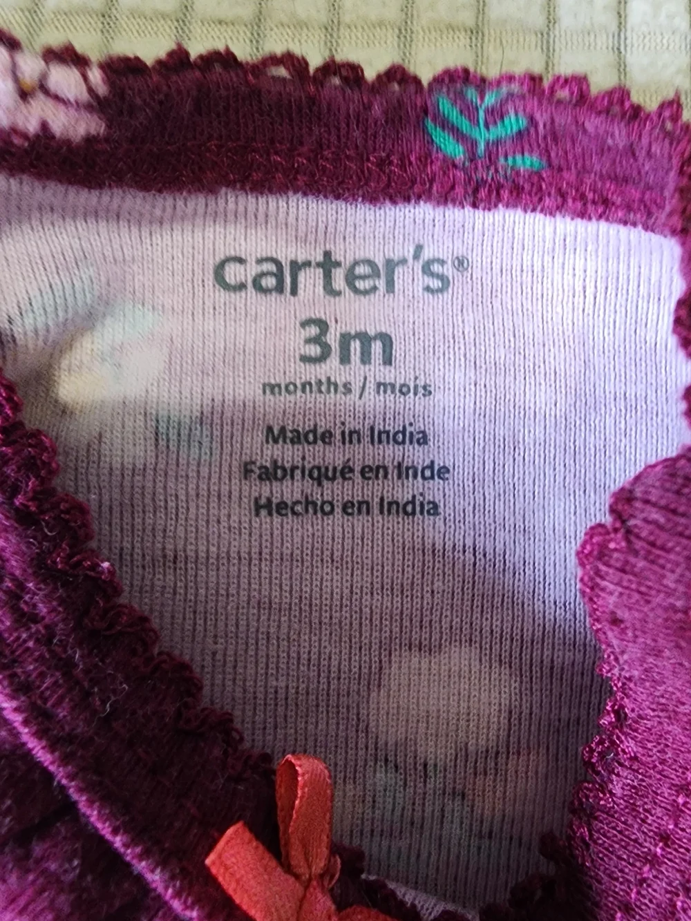 Carters set featuring seat